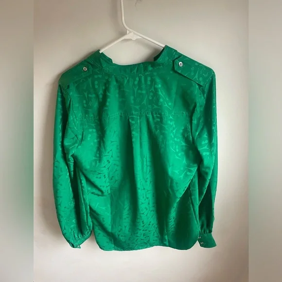 NWT Karl Lagerfeld Jacquard Utility Blouse Size S -J - Picture 4 of 7